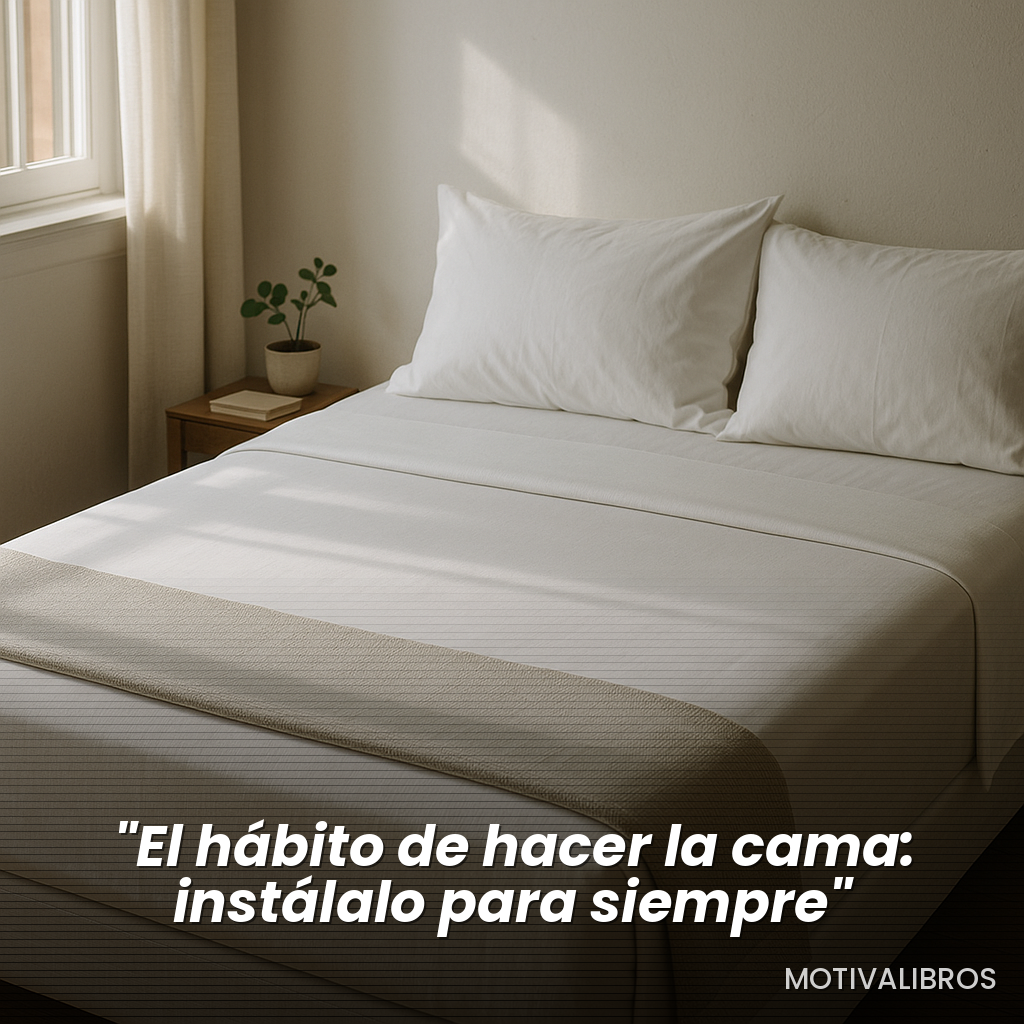 El hábito de hacer la cama